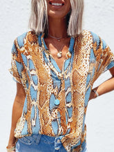 Load image into Gallery viewer, V-neck Leopard Print Loose Shirt
