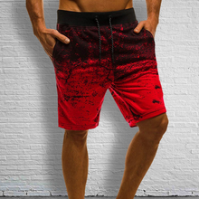 Load image into Gallery viewer, Men Drawstring Waist Ombre Shorts
