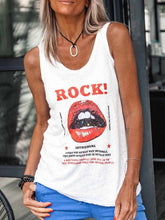 Load image into Gallery viewer, Rock Letter Printed Casual Vest
