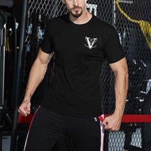 Load image into Gallery viewer, Training Elastic Simple Round Neck Men's Tops
