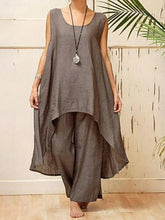 Load image into Gallery viewer, Women's Casual Loose Solid Color Sleeveless Suit
