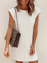 Load image into Gallery viewer, Round Neck Sleeveless Loose Casual Dress
