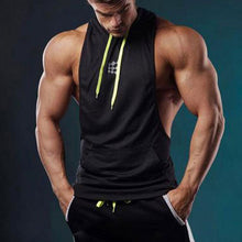 Load image into Gallery viewer, Men's Casual Sports Hooded Printed Sleeveless Vest T-shirt

