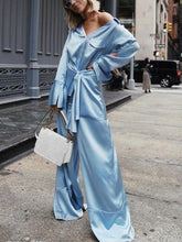 Load image into Gallery viewer, Lace Up Ice Silk Cool Home Women's Suits
