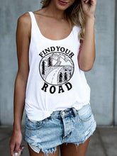 Load image into Gallery viewer, Letters Printed Loose Sleeveless Women's Top
