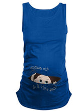Load image into Gallery viewer, Maternity Casual Month Fun Print Sleeveless T-shirt  
