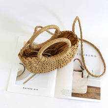 Load image into Gallery viewer, Fashion Holiday Beach Cotton Rope Woven Handbag
