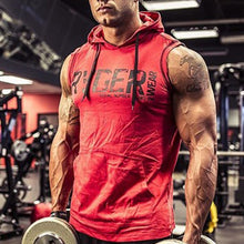 Load image into Gallery viewer, Men's Casual Sports Hooded Printed Sleeveless Vest T-shirt
