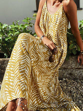 Load image into Gallery viewer, Leaf Print Loose Sleeveless Casual Dress
