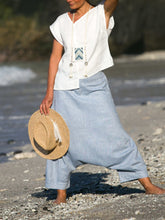 Load image into Gallery viewer, Simple Solid Color Cotton Linen Women's Suit
