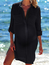 Load image into Gallery viewer, Bikini Jacket Shirt Pregnant Women Swimsuit Cardigan

