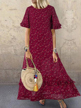 Load image into Gallery viewer, Vintage Floral Sleeveless Swing Women's Dress

