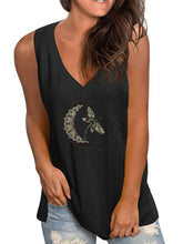 Load image into Gallery viewer, Women's Loose V-neck Sleeveless T-shirt Tops
