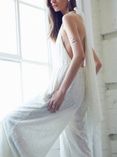 Load image into Gallery viewer, Women's Sexy Deep V Open Back Bandwidth Loose Jumpsuit
