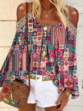 Load image into Gallery viewer, Casual Printed Bohemian Strapless Women's Tops
