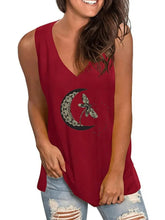 Load image into Gallery viewer, Women's Loose V-neck Sleeveless T-shirt Tops
