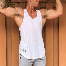 Load image into Gallery viewer, Pure Cotton Elastic Breathable Sports Men's Tops
