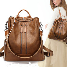 Load image into Gallery viewer, Casual Leather Large Capacity Backpack Handbag
