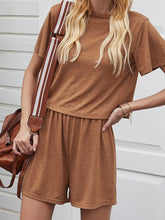 Load image into Gallery viewer, Solid Color Round Neck Halter Home Women's Suit
