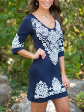 Load image into Gallery viewer, Women's Casual Loose Embroidered Printed Dress
