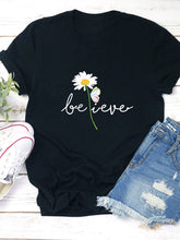 Load image into Gallery viewer, Letter Printed Casual T-shirt
