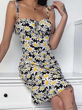 Load image into Gallery viewer, Women's Sexy Daisy Floral Mini Bodycon Dress
