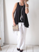 Load image into Gallery viewer, Round Neck Sleeveless Irregular Casual Suit
