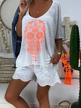 Load image into Gallery viewer, Skull Casual Loose Cotton Women's Suit

