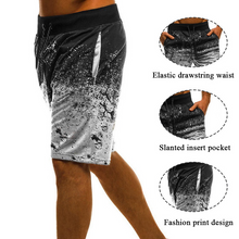 Load image into Gallery viewer, Men Drawstring Waist Ombre Shorts
