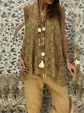 Load image into Gallery viewer, Women's Casual Loose Printed Embroidery V-neck Top
