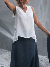 Load image into Gallery viewer, Cotton Linen Wide Leg Breathable Women's Suit
