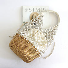 Load image into Gallery viewer, Fashion Holiday Beach Cotton Rope Woven Handbag

