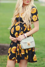 Load image into Gallery viewer, Maternity Sunflower Dress
