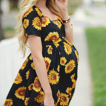 Load image into Gallery viewer, Maternity Sunflower Dress
