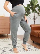 Load image into Gallery viewer, Solid Color Stretch Maternity Pants
