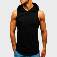 Load image into Gallery viewer, Men's Fashion Hooded Embroidered Letter Vest
