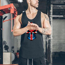 Load image into Gallery viewer, Skull Print Loose Round Neck Men's Tops
