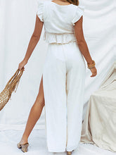 Load image into Gallery viewer, Sleeveless Tube Top Wide Legs Women's Suit

