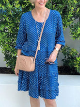 Load image into Gallery viewer, Polka Dot Printed Sleeves Women's Dress
