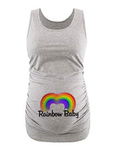 Load image into Gallery viewer, Rainbow English Alphabet Sleeveless Maternity Tops
