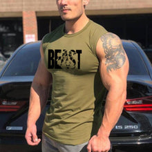 Load image into Gallery viewer, Letter Printed Sleeveless Cotton Men's Tops
