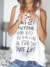 Load image into Gallery viewer, Letter Printed Sleeveless Loose Maternity Top
