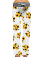 Load image into Gallery viewer, Sunflower Printed Wide Legs Maternity Bottom

