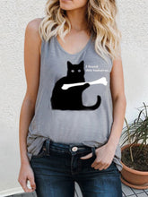 Load image into Gallery viewer, Cat Print Sleeveless Sweat-Absorbent Maternity Tops
