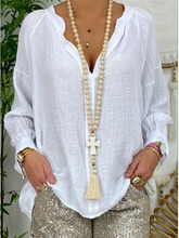 Load image into Gallery viewer, Women's Solid Color V-Neck Top And Shorts Suit
