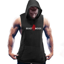 Load image into Gallery viewer, Men's Printed Sleeveless Hooded Sports Vest
