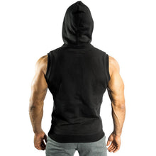 Load image into Gallery viewer, Men's Fashion Solid Color Sleeveless Hooded Sports Vest
