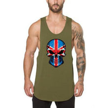 Load image into Gallery viewer, Skull Print Loose Round Neck Men's Tops
