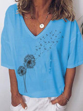 Load image into Gallery viewer, Dandelion Daisy Print Women's Tops
