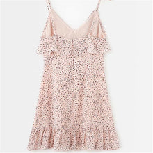 Load image into Gallery viewer, Floral Print Ruffle Slip Dress
